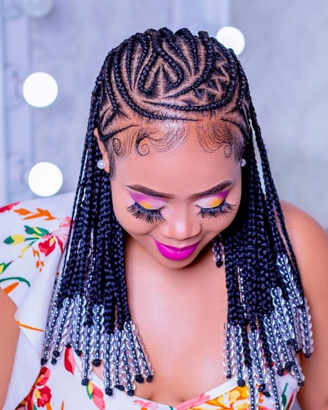 2022 Latest Hairstyles: Cornrow Styles for Ladies - Ladeey Latest Braided Hairstyles, Princess Hairstyle, Latest Hair Braids, Cornrow Styles, Two Braid Hairstyles, Cornrows Styles, Protective Hairstyles For Natural Hair, Feed In Braids Hairstyles, African Hair Braiding Styles