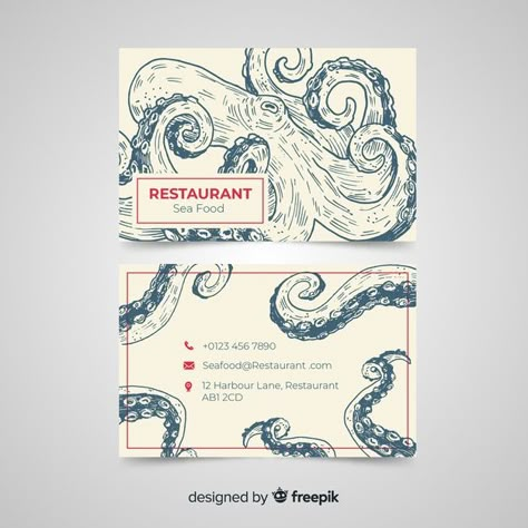 Hand drawn restaurant business card template Restaurant Business Cards, Art Business Cards, Buisness Cards, Poster Graphic Design, Graphic Design Business Card, Graphisches Design, Restaurant Business, Business Card Design Creative, Business Card Inspiration