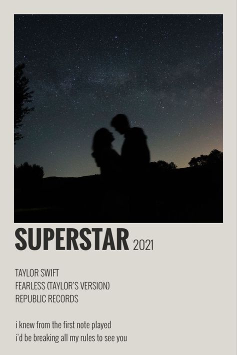 Fearless Widgets, Superstar Taylor Swift, Polaroid Songs, Mean Taylor Swift, Song Polaroid, Fearless Tv, Tyler Swift, Taylor Swift Discography, Song Posters