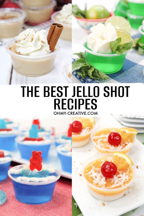 Jello Shot Recipes Christmas, Jello Shot Ideas, Best Jello Shot Recipes, Summer Jello Shots, Mojito Jello Shots, Jello Shots Recipes, Rum Jello Shots, Easy Jello Shots, Candy Corn Jello Shots