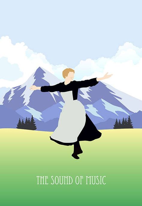 the sound of music movie poster postcard 4'X6' Sound Of Music Poster, Music Movie Poster, Sound Of Music Quotes, Sound Of Music Costumes, Sound Of Music Tour, Sound Of Music Movie, Music Art Print, The Sound Of Music, Music Drawings