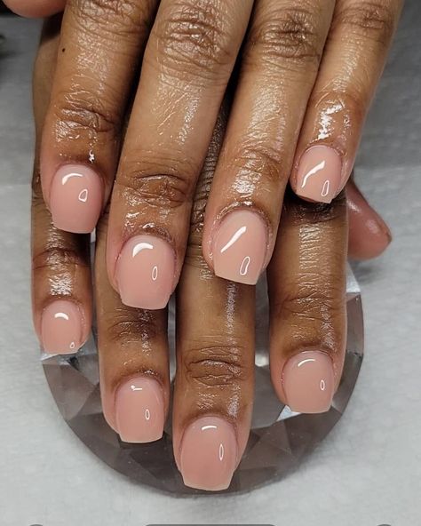 Nude Pink Short Nails, Military Nails, Pink Short Nails, Natural Nails Manicure, Nails Styles, Overlay Nails, Nail Glam, Neutral Nail, Hand Candy