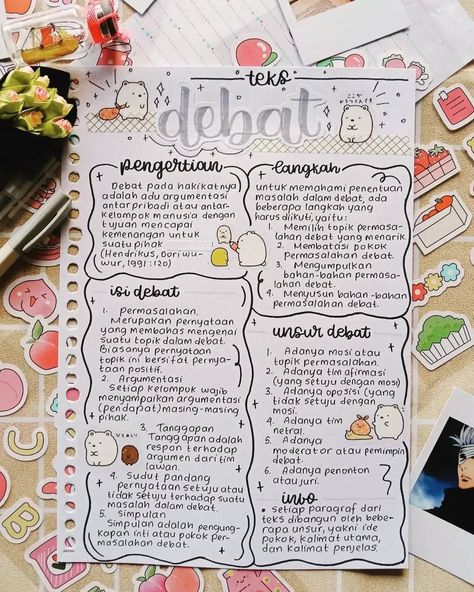 Bahasa Indonesia kelas 10 Concept Notes Design, Inspirasi Catatan Aesthetic, Concept Notes Design Ideas, Reviewer Notes Ideas, Mind Mapping Ideas Aesthetic, Mindmap Ideas, Catatan Aesthetic, Peta Pikiran, Mind Map Art