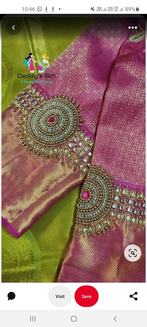 Aari Works On Blouse, Vanki Work Blouse Designs, Vanki Design Blouse Embroidery, Handwork Blouse Design Mirror Work, Grand Work Blouse Design, Vanki Maggam Work Blouses, Vanki Blouse Design, Grand Aari Work Blouse Wedding, Vanki Design Blouse