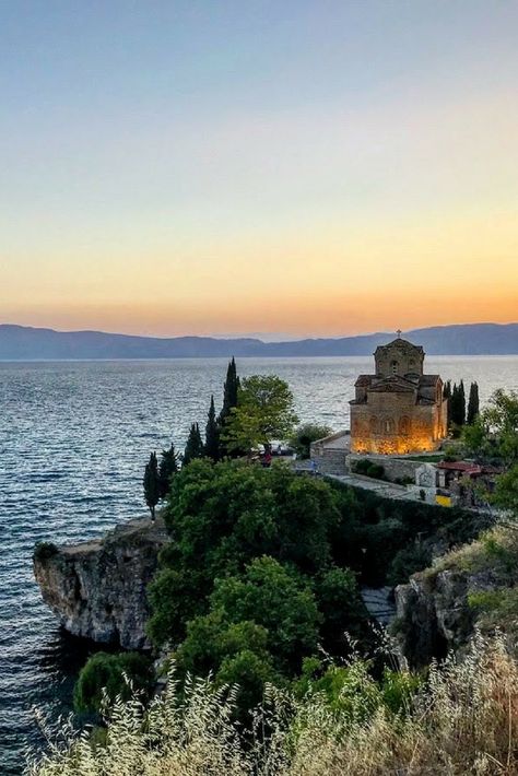 Why You Need to Visit Lake Ohrid in Macedonia North Macedonia Aesthetic, Lake Ohrid Macedonia, Macedonia Ohrid, Ohrid Lake Macedonia, North Macedonia Travel, Ohrid Lake, Lake Ohrid, Ohrid Macedonia, Villa Apartment