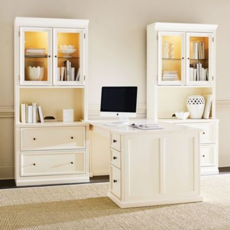 Tuscan Furniture, Beveled Glass Doors, Office Rooms, Modular Desk, Tuscan House, Lateral File, Toy Organization, Ballard Designs, Beveled Glass