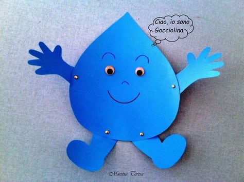 Blue Colour Day Activities For Kids, Blue Colour Activity For Preschool, Blue Day Crafts Preschool, Blue Day Activities Preschool, Blue Day Decoration In Preschool, Save Water Poster Drawing, Save Water Poster, Pre Primary, Blue Day