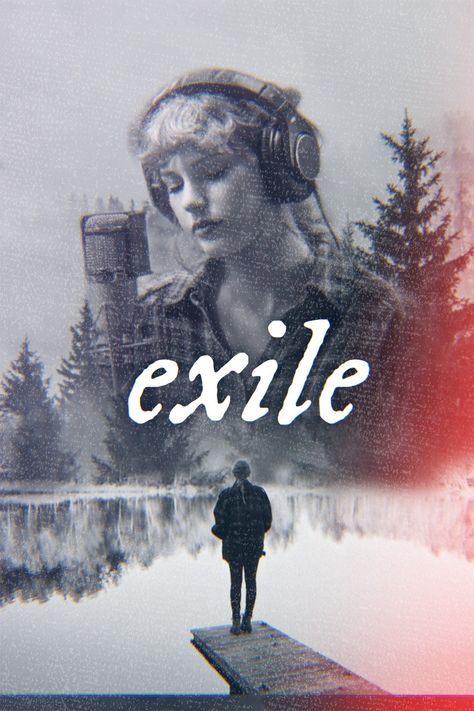 Exile taylor Swift Exile Poster Taylor Swift, Exile Taylor Swift Wallpaper, Taylor Swift Spotify Cover, Exile Taylor Swift, Taylor Swift Spotify, Music Journal, Punk Poster, Estilo Taylor Swift, Taylor Swift Music