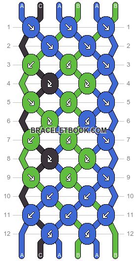 Normal pattern #171892 | BraceletBook Frog Friendship Bracelet Pattern, Frog Friendship Bracelet, Frog Bracelet, Toad Frog, Friend Ship, Friendship Bracelet Patterns Easy, Handmade Friendship Bracelets, Chain Pattern, Bracelet Chain