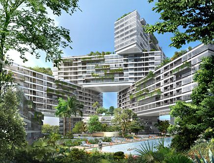 Urban Habitat Award: OMA / Ole Scheeren’s The Interlace in Singapore Oma Architecture, Ole Scheeren, Singapore Architecture, Singapore Garden, World Architecture Festival, Passive Design, Rem Koolhaas, Residential Development, Apartment Architecture