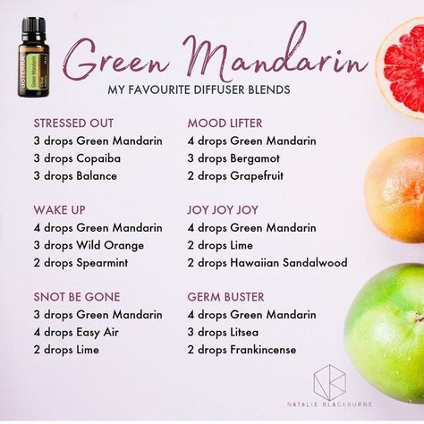 Natalie Blackburn, Antifungal Essential Oil, Doterra Oils Recipes, Eo Blends, Doterra Blends, Mandarin Essential Oil, Doterra Diffuser Blends, Doterra Oil, Essential Oil Combinations