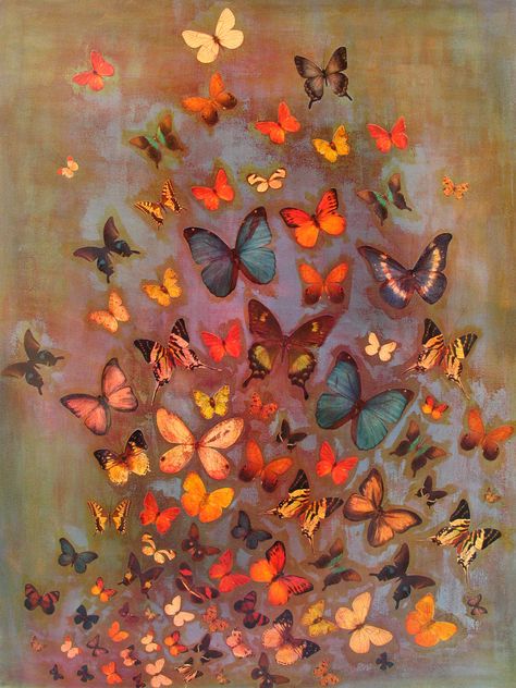 Image result for butterfly painting on canvas Art Amour, Art Papillon, Soyut Sanat Tabloları, Butterflies Flying, Butterfly Painting, Arte Inspo, Art Et Illustration, Arte Animal, Art And Illustration