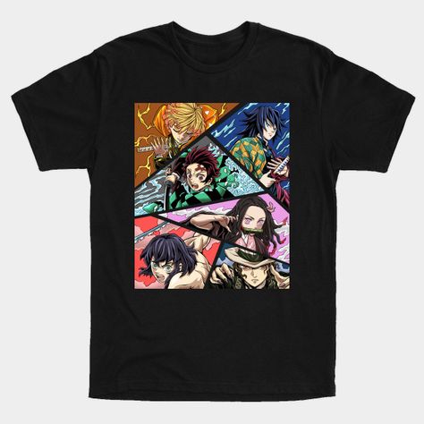 DEMON SLAYER - Demon Slayer - T-Shirt | TeePublic Printed Tshirt Outfit, Manga Demon Slayer, Demon Slayer T Shirt, Levis T Shirt, Anime Clothes, Anime T Shirt, Simple Trendy Outfits, Tshirt Outfits, Manado