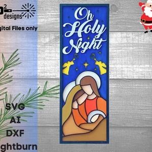 PSquareDesigns2022 - Etsy Oh Holy Night, Christmas Porch Decor, Christmas Porch, Holy Night, Laser Cut Files, Nativity Scene, Porch Decor, A Christmas Story, Porch Decorating