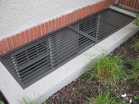 Egress Window Landscaping, Egress Window Cover, Basement Window Well, Window Well Cover, Moderne Pools, Indoor Courtyard, Window Grill Design Modern, Basement Lighting, Small Courtyard Gardens