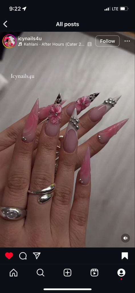 Nails stiletto Baddie Stiletto Nails, Stilleto Nails Long, Long Stiletto Nails, Nails Stiletto, Long Acrylic, Nails Inspo, Long Acrylic Nails, Stiletto Nails, Nails Nails