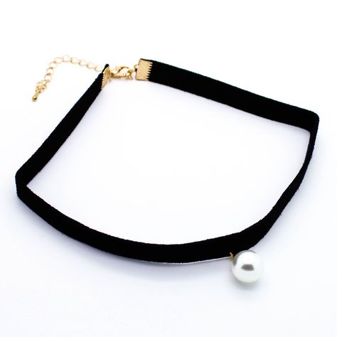 - Yellow Gold Plated - Pearl bead charm - Faux suede leather, 3/8" - Length about 13" with 2.5" extender Charm Choker Necklace, Beautiful Clothes, Hearts Desire, Pearl Charms, Jewelry Lover, Pearl Beads, Bead Charms, Beautiful Outfits, Faux Suede