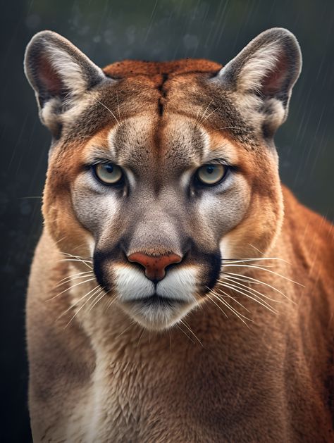 Captivating cougar artwork exuding fierce elegance and untamed beauty. Explore the sleek fur and piercing gaze. Experience the allure of the cougar. Cougar Drawing, Puma Tattoo, Cougar Animal, Cougar Art, Dolphin Images, Regard Animal, Big Cats Photography, Animal Paintings Acrylic, Zoo Photos