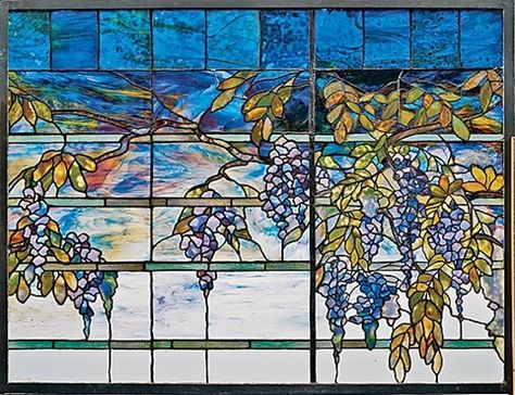 Wisteria Window  Louis Comfort Tiffany Tiffany Stained Glass Windows, L'art Du Vitrail, Tiffany Art, Tiffany Stained Glass, Louis Comfort Tiffany, Tiffany Glass, Art Stained, Stained Glass Panels, Stained Glass Window