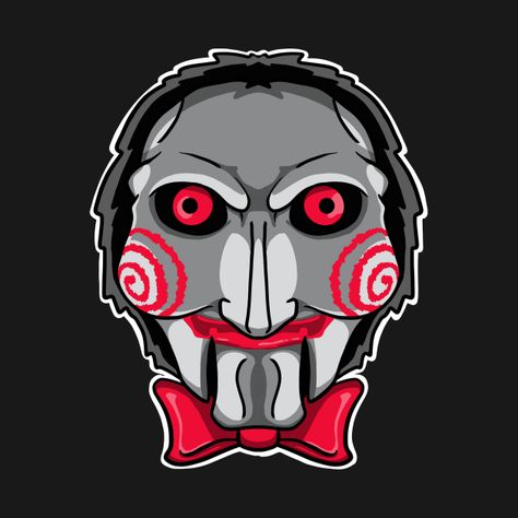 Check out this awesome 'Saw+Puppet+Billy' design on @TeePublic! Billy Saw Tattoo, Jigsaw Puppet, Saw Puppet, Saw Drawing, Cute Halloween Drawings, Billy The Puppet, Jigsaw Saw, Horror Movie Tattoos, Movie Tattoos