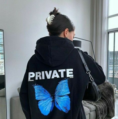 Butterfly Hoodie, Aesthetic Butterfly, Shirt Logo Design, Looks Country, 60 Degrees, Trendy Prints, Trendy Clothing, The Butterfly, Macedonia