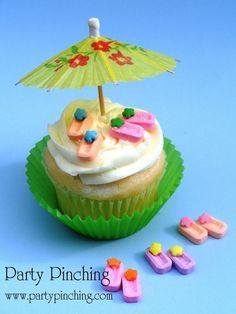 Deco Cupcake, Beach Cupcakes, Cupcakes Design, Savory Cakes, Summer Cupcakes, Cakes To Make, Hello Cupcake, Cupcake Tutorial, Cupcake Designs