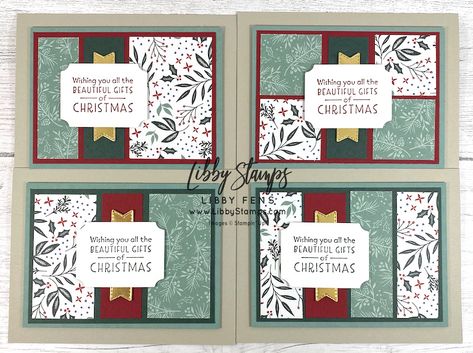 Create with Connie and Mary Saturday Blog Hop - Christmas in July - Libby Fens, Stampin' Up! Demonstrator Stampinup Christmas Cards 2020-2021, Tidings Of Christmas Dsp, Christmas Cards Stampin Up Ideas Simple, Stampin Up Tidings Of Christmas Dsp, Tidings Of Christmas Stampin Up Cards, Stampin Up Tidings Of Christmas, Christmas Card Sketches, Stampin Up Christmas Cards 2022, Christmas Card Layouts