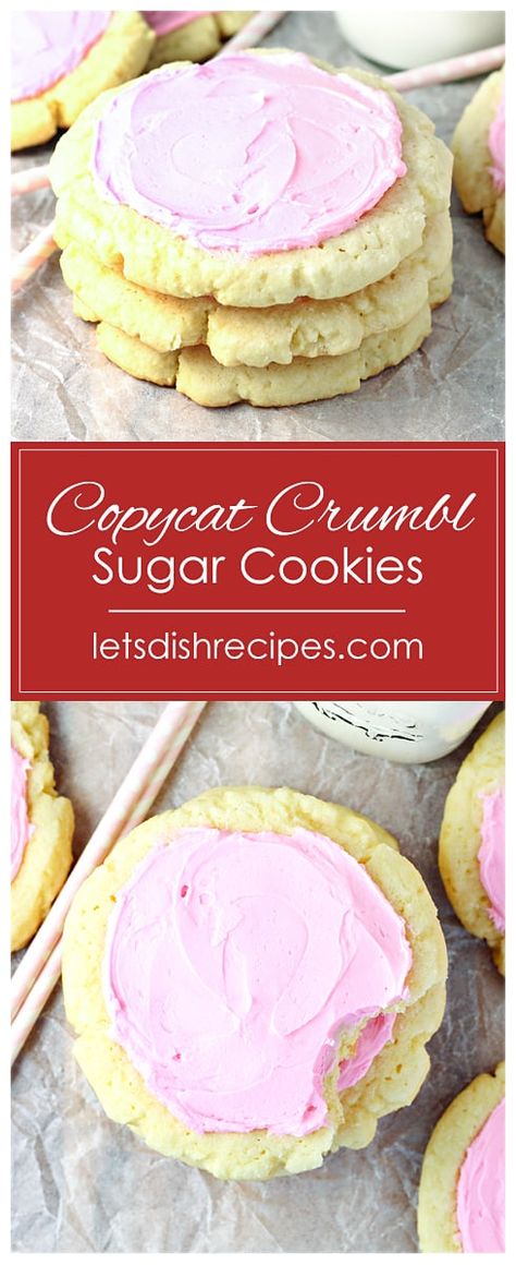 Crumbl Sugar Cookies, Cookies Crumbl Copycat, Pink Sugar Cookie Recipe, Cookies Crumbl, Crumbl Copycat, Crumble Cookie, Crumble Cookies, Butter Sugar Cookies, Pumpkin Sugar Cookies