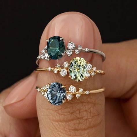 Jewelery Jewelery on Instagram: "Folow👉@jewelery64 for more 📸📸📸 By : @melaniecaseyjewelry #💍 #engagementring #diamondring #lovegold #goldrings #diamonds #engagementrings…" Snowdrift Rings, Snowdrift Ring, Emerald Ring Vintage, Melanie Casey, Montana Usa, Gemstone Collection, Cute Engagement Rings, Future Engagement Rings, Gold Rings Simple