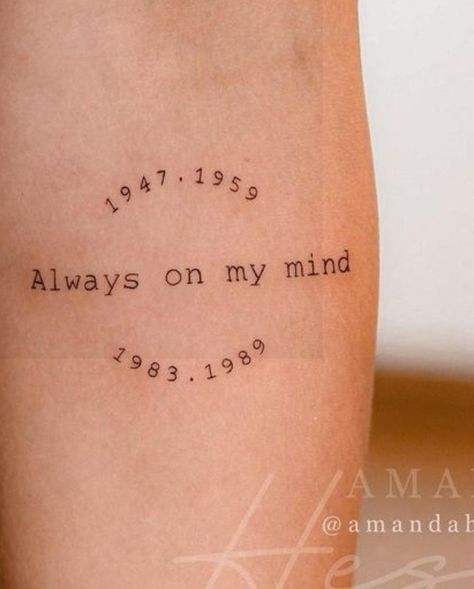 Always On My Mind Tattoo, Go Your Own Way Tattoo, Begin Again Tattoo, Until We Meet Again Tattoo, Go Tattoo, Go Your Own Way, Always On My Mind, Simplistic Tattoos, On My Mind