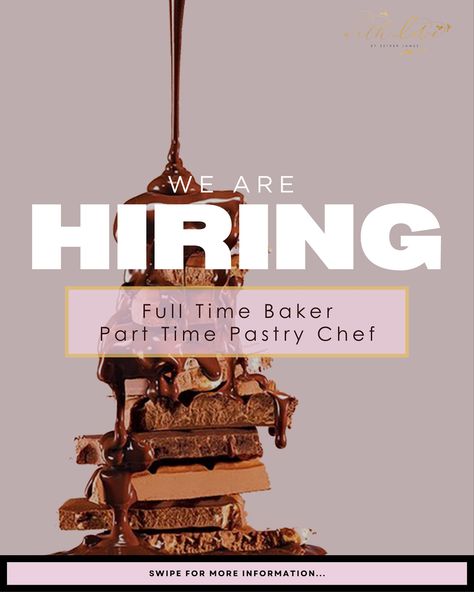 “WE ARE HIRING” 🎉 . Cheers to career opportunities at With Love Cakery! We are hiring the following positions: • Full Time Baker • Part Time Pastry Chef To apply, email your resume, application letter, photo ID and portfolio of work to info@withlovecakery.com. Kindly address the subject of the email with the position that you are applying for. Application deadline: August 26,2024 at 6:00 PM . . #BarbadosCareers #BakerPositionAvailable #PastryChefPositionAvailable #WeAreHiring . @bo... Application Letter, Application Letters, We Are Hiring, August 26, Pastry Chef, Career Opportunities, Part Time, Full Time, Cake Designs