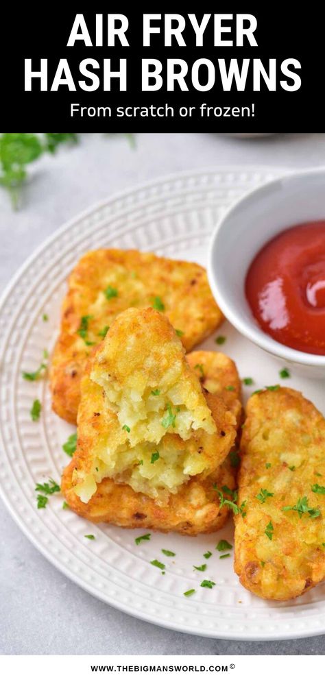 Frozen Hash Browns, Hash Brown Patties, Homemade Hashbrowns, Whole 30 Snacks, Breakfast Sides, Healthy Plant Based Recipes, Patties Recipe, Deep Fryer, Hash Brown