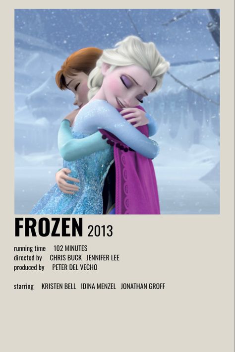 Frozen Poster, Polaroid Movie Poster, Movie Character Posters, Film Polaroid, Frozen 2013, Disney Movie Posters, Scrapbook Disney, Jennifer Lee, Iconic Movie Posters