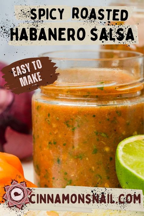 This Vegan Habanero Salsa Sauce is the perfect spicy topper for salads, tacos, burritos and bowls. This sauce is fast and easy to make and seasoned to perfection #habanero #spicymexicansauce Salsa For Tacos, Habanero Sauce Recipe, Vegan Salsa, Habanero Salsa Recipe, Habanero Recipes, Mexican Salsa Recipes, Habanero Salsa, Habanero Sauce, Mexican Sauce