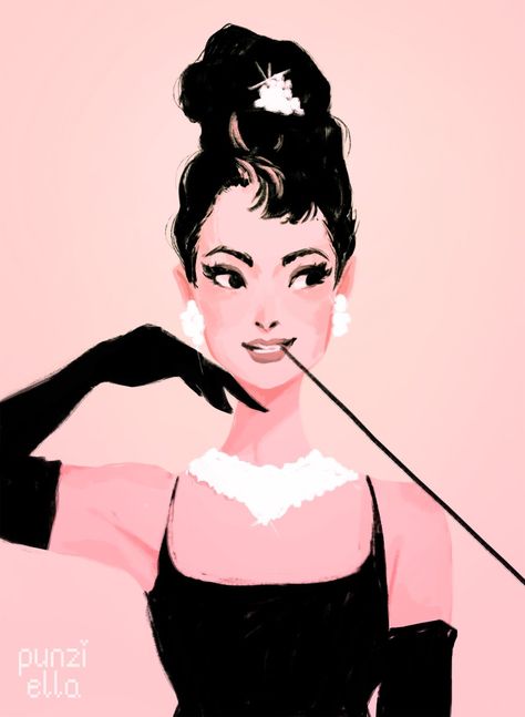 Embedded image Audrey Hepburn Art, Holly Golightly, Breakfast At Tiffanys, Pics Art, Audrey Hepburn, Style Icons, Persona, Pop Art, A Woman