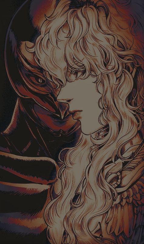 Grithiff Berserk, Griffith Berserk Wallpaper, Griffith Wallpaper, Guts Pfp, Queen Knight, Guts And Griffith, Griffith Berserk, Indie Kids, Live Wallpapers