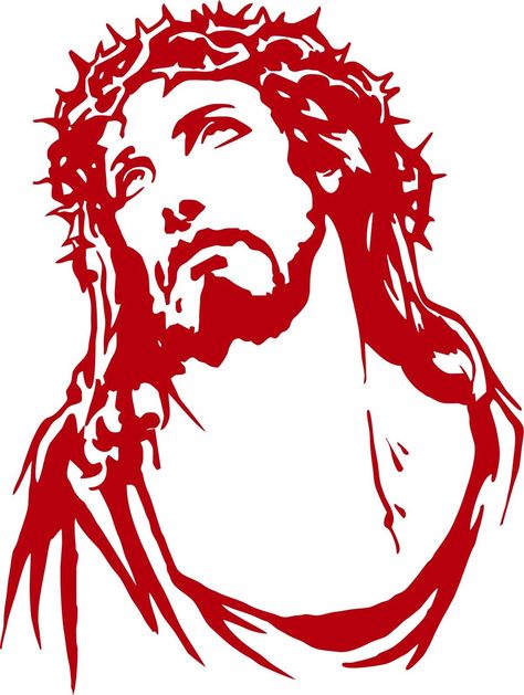 Christian Car Decals Window Stickers, Arte Haida, Christian Car Decals, Jesus Art Drawing, Stickers Jesus, Christian Graphics, Jesus Drawings, 얼굴 그리기, Lord God