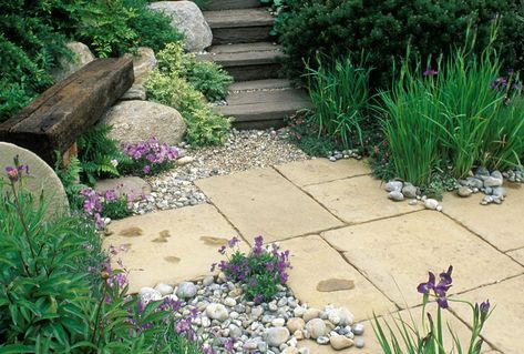 Townhouse Garden, Pebble Garden, Contemporary Garden Design, Landscaping Inspiration, Back Garden Design, Garden Paving, Budget Garden, Garden Design Layout, Garden Design Ideas