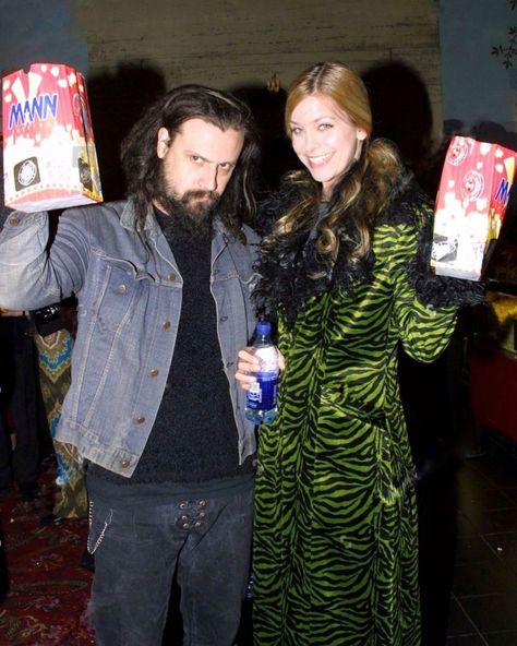 dr. wolfenstein on Instagram: “@robzombieofficial and @sherimoonzombieofficial at the The Family Man premiere at (formerly named) Mann’s Chinese Theatre in 2000! Sheri…” Rob And Sherri Zombie, Rob Zombie And Sheri Moon, The Family Man, Rob Zombie's Halloween, Rob Zombie Shirt, Sheri Moon, Sheri Moon Zombie, 31 Rob Zombie Film, White Zombie