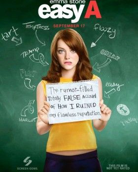 Easy A Movie, Julia Stone, Easy Girl, Penn Badgley, Movies Worth Watching, See Movie, Chick Flicks, Jessie J, Amanda Bynes