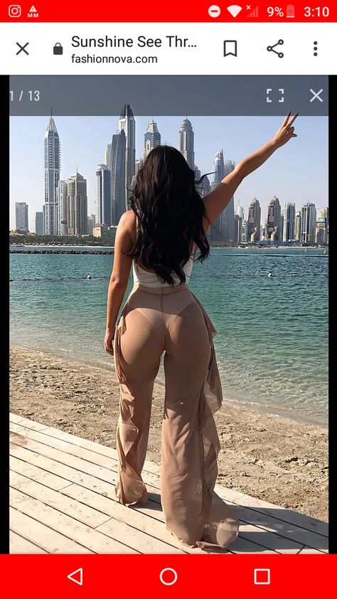 Fashion Nova Bikinis, Pool Side Outfit, Taupe Fashion, Mesh Pants, Fishnet Dress, Crochet Cover Up, Pool Side, Bell Bottom Pants, Dress Cover