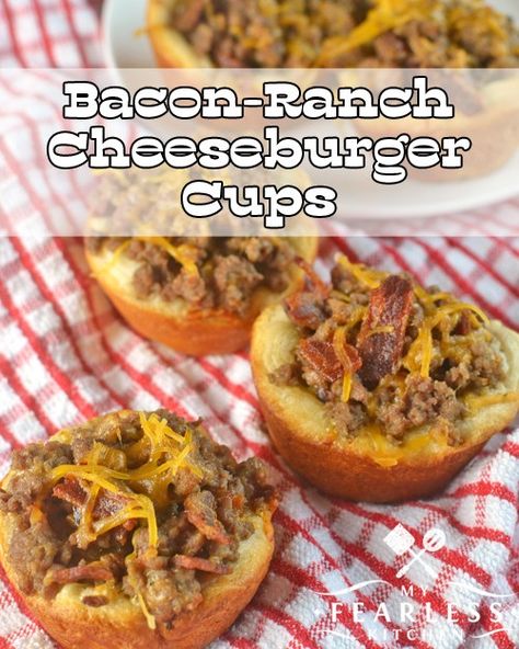 Cheeseburger Cups, Cheese Burger, Easy Eat, Burger Recipe, Bacon Ranch, Muffin Tin, Burger Recipes, Easy Food To Make, Ground Beef Recipes