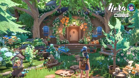 Nora💙HorribleGaming (@_HorribleGaming) on X My Time At Sandrock House Ideas, Palia Conservatory, Palia Layout Ideas, Palia House Ideas, Palia Decor Ideas, Palia Ideas, Cosy Gaming, Eso Housing, My Time At Portia