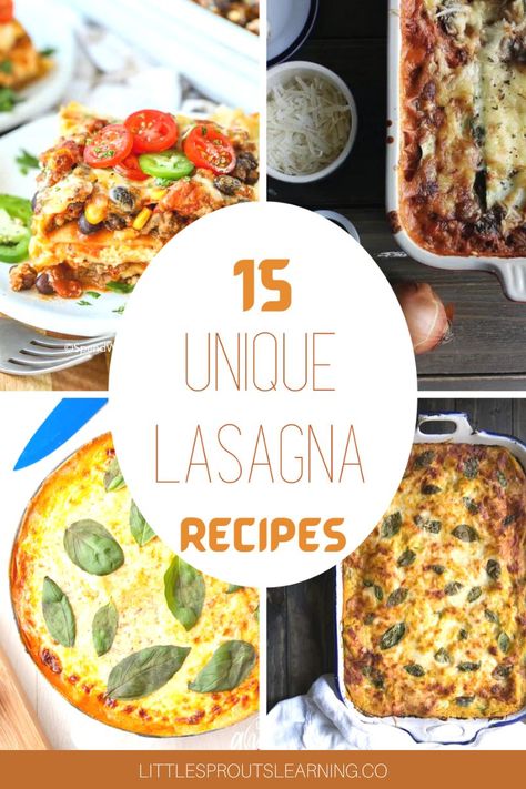 Non Traditional Lasagna Recipes, Unusual Lasagna Recipes, Alternative Lasagna Recipe, Different Lasagna Ideas, Different Lasagna Recipes, Deconstructed Lasagna Recipes, Unique Lasagna Recipes, Lasagna Alternative, Lasagna Noodles Ways To Use