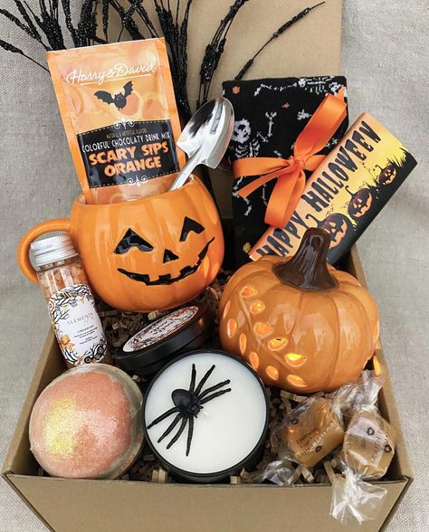 Get ready to be spooked and surprised with our three exclusive Halloween Gift Boxes, packed with thrilling treats and eerie goodies!  These boxes are full of Halloween magic and will make this spooky season one to remember.  ️ 🎃 Limited Availability: Don't miss out on this spooktacular offer! The Halloween Gift Boxes are available in limited quantities. Grab yours now before they vanish into the shadows. Ghost Spa Box: 🎃 12oz White Ghost Mug - faces vary per box 🎃 Shovel Spoon 🎃 Cozy Hallowe Shovel Spoon, Harry & David, Blanket Halloween, Gift Box For Her, Spa Box, Tiny Shop, Boo Basket, Traverse City Mi, White Ghost