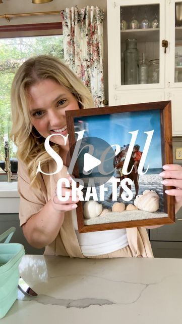 Karlee Gail Bowman on Instagram: "Here’s a few idea of what to do with those shells you picked on the beach! Let’s get crafty and make our own “souvenirs�” 😉" Shell Keepsake Ideas, Beach Memory Ideas, Beach Shells Display, Beach Keepsake Ideas, Seashell Memory Craft, Seashell Souvenir Ideas, What To Do With Shells, Display Shells From Vacation, Seashell Souvenir Diy