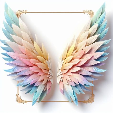 Angel Wings Art, Wings Wallpaper, Wedding Card Frames, Best Nature Images, Note Writing Paper, Angel Wings Tattoo, Antique Wallpaper, Wings Art, Tattoo Bracelet