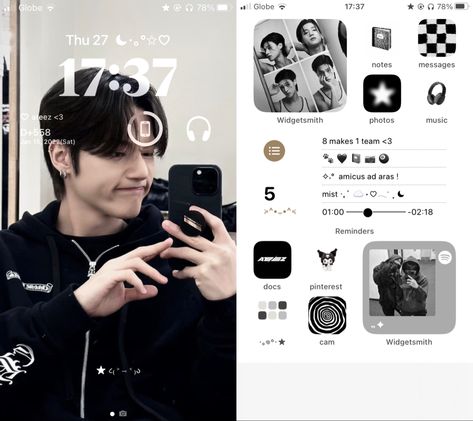 Wooyoung Homescreen, Ateez Themed Phone, Wooyoung Layout, Ateez Ios Layout, Ateez Iphone Layout, Ateez Phone Theme, Ateez Phone Layout, Ateez Homescreen Layout, Ateez Layout