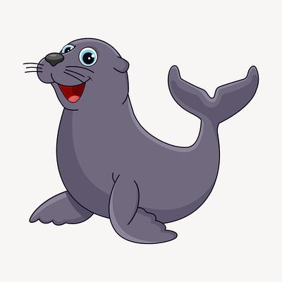 Public domain | Free High-Resolution CC0 Art, Photos & Illustrations - rawpixel Cute Cartoon Sea Animals, Cute Sea Lion Drawing, Seal Cute Cartoon, Sea Lion Illustration, Seal Clipart, Seal Drawing, Animal Cartoon Illustration, Ocean Animal Clipart, Sea Lion Art