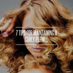 7 Tips for #Maintaining a Curly Perm ... Maintaining Curly Hair, Perm Hairstyles, Curly Perm, Healthy Curls, Permed Hair, Curly Hair Natural, Biracial Hair, Perm Hair, Curly Hair Products